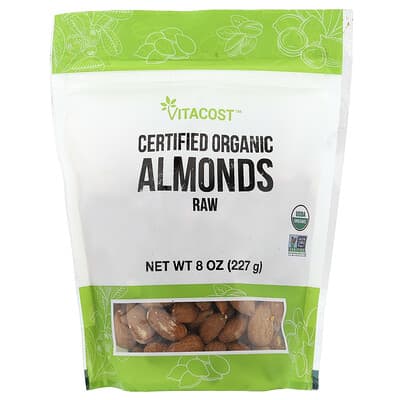 Миндаль Vitacost Certified Organic Raw 8 oz (227 g)