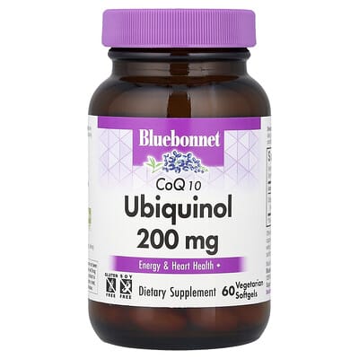 CoQ10 Ubiquinol, 200 mg, 60 вегетарианских мягких капсул