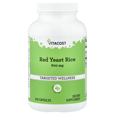 Красный дрожжевой рис, 600 mg, 240 капсул