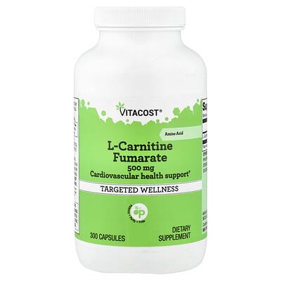 L-Carnitine Fumarate, 500 mg, 300 капсул