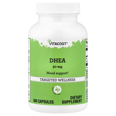 Vitacost DHEA, 50 mg, 300 капсул