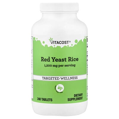 Красный дрожжевой рис Red Yeast Rice, 1,200 mg, 240 Tablets