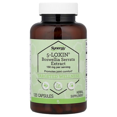 Экстракт Synergy® 5-Loxin® Boswellia Serrata 120 Capsules (75 mg per Capsule)
