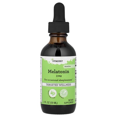 Мелатонин, без спирта, натуральный, 2 fl oz (59 ml)