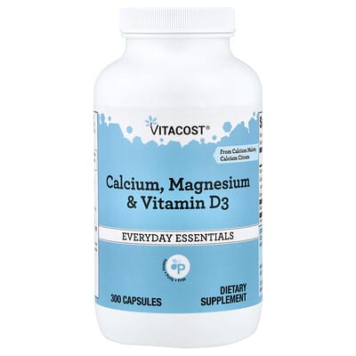 Calcium, Magnesium & Vitamin D3, 300 Capsules