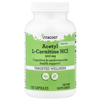 Acetyl L-Carnitine HCl, 500 mg, 120 капсул