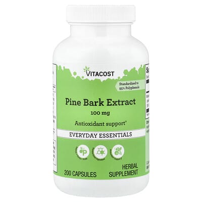 Pine Bark Extract, 100 mg, 200 Capsules