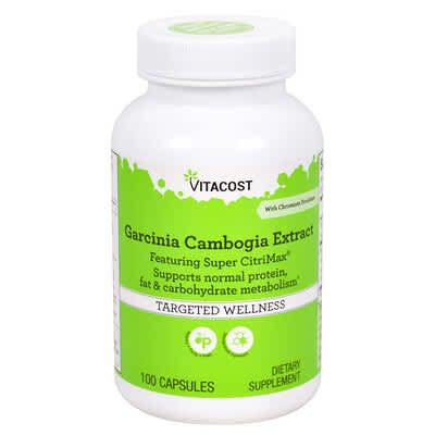 Garcinia Cambogia Extract With Chromium Picolinate Featuring Super CitriMax®, 100 Capsules