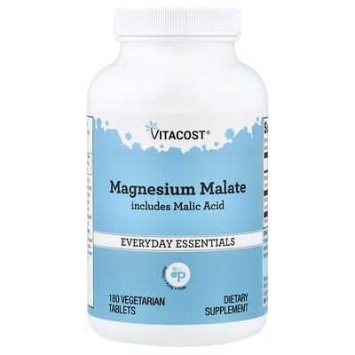 Magnesium Malate Includes Malic Acid, 180 Vegetarian Tablets