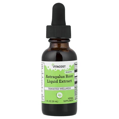 Жидкий экстракт корня Astragalus, Alcohol Free, 1 fl oz (30 ml)