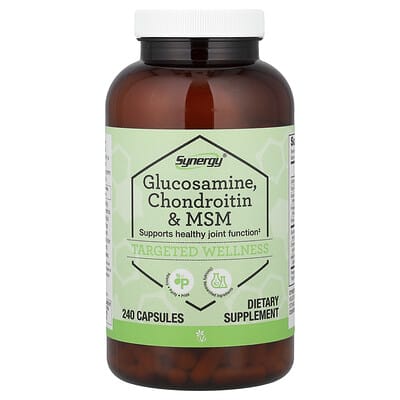 Synergy®, Glucosamine, Chondroitin & MSM, 240 Capsules
