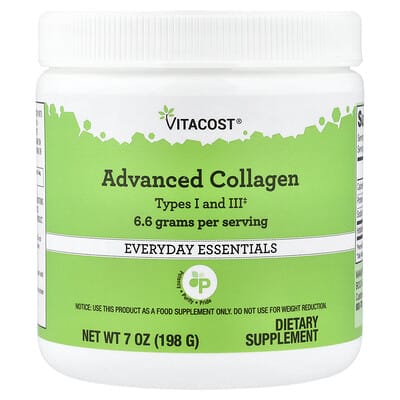 Коллаген Advanced Collagen Types I and III, 7 oz (198 g)
