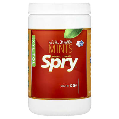 Мятные леденцы Spry® Dental Defense с ксилитолом, натуральная корица, 1200 шт.