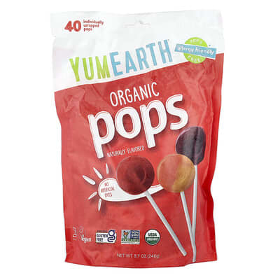 Organic Pops, Variety, 40 Pops, 8.7 oz (248 g)