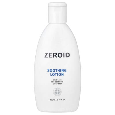 Успокаивающий лосьон Zeroid для чувствительной и сухой кожи, 6.76 fl oz (200 ml)
