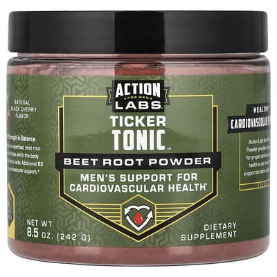Для мужчин, Ticker Tonic™, порошок из свеклы, натуральная черная вишня, 8.5 oz (242 g)