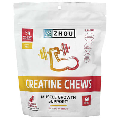 Creatine Chews, Pink Lemonade, 60 Chews
