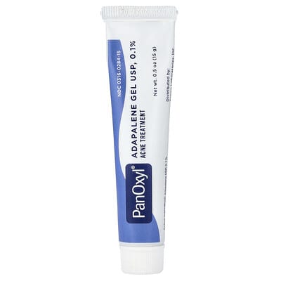 Adapalene Gel USP, 0.1%, средство от акне, 0.5 oz (15 g)