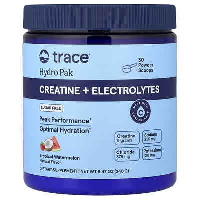 Hydro Pak, Creatine + Electrolytes, Tropical Watermelon, 8.47 oz (240 g)