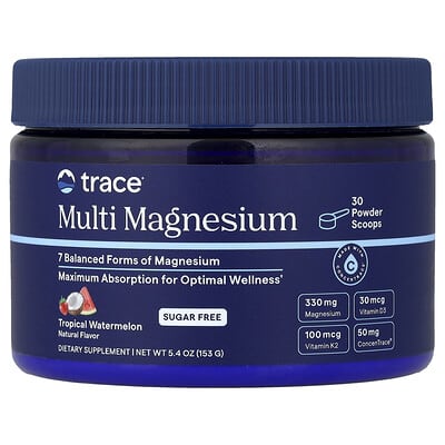 Multi Magnesium, Tropical Watermelon, 5.4 oz (153 g)