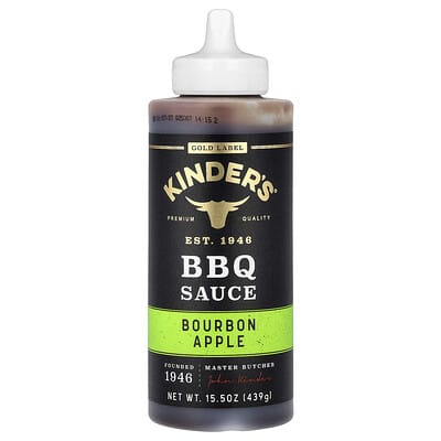 KINDER'S BBQ соус Gold Label, Bourbon Apple, 15.5 oz (439 g)