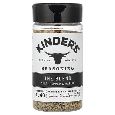 Приправа KINDER'S The Blend: соль, перец и чеснок, 177 g