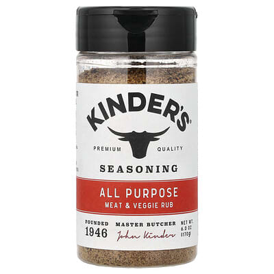 Seasoning, All Purpose, Meat & Veggie Rub, 6 oz (170 g)