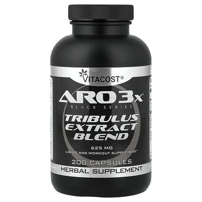 БАД Vitacost ARO3X® Black Series Tribulus Extract Blend 625 mg 200 Capsules