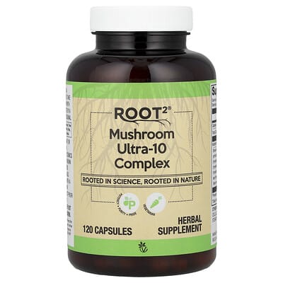 Root2®, комплекс Mushroom Ultra-10, 120 капсул