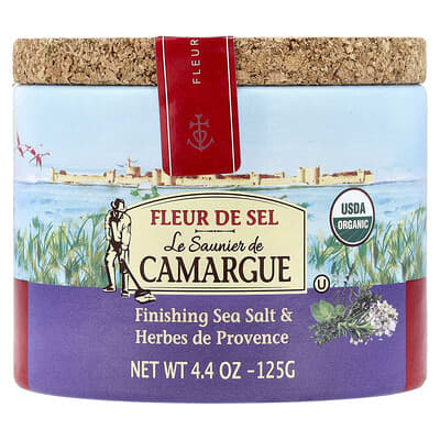 Морская соль Fleur de Sel с травами Herbs de Provence 4.4 oz (125 g)