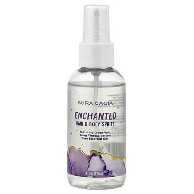 Aura Cacia спрей для волос и тела Enchanted, 4 fl oz (118 ml)