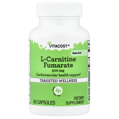 L-Carnitine Fumarate, 500 mg, 60 капсул