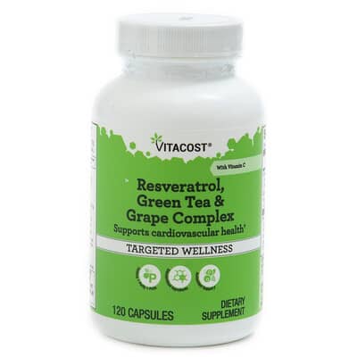Комплекс Resveratrol Green Tea & Grape, 120 капсул