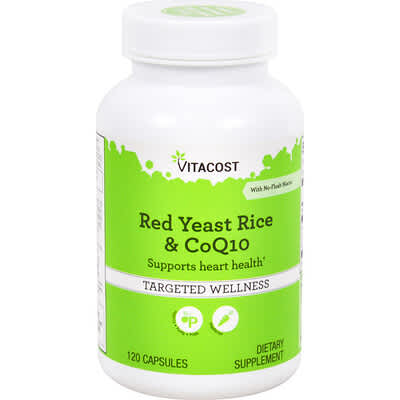 Red Yeast Rice & CoQ10 With No-Flush Niacin, 120 Capsules