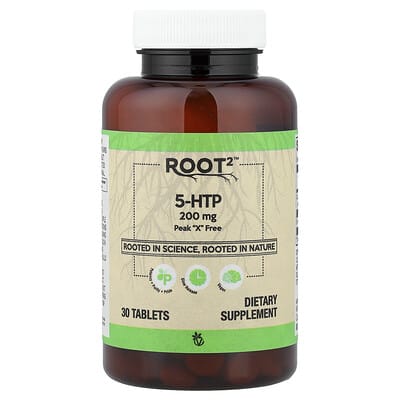 Vitacost Root2™, 5-HTP, 200 mg, 30 таблеток