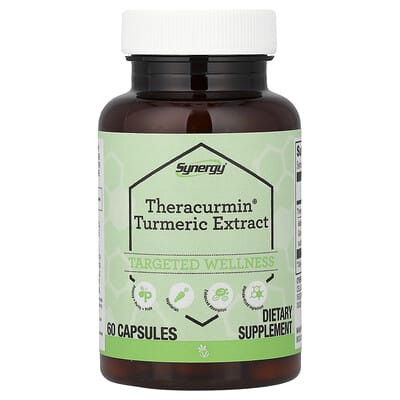 Экстракт куркумы Synergy®, Theracurmin®, 60 капсул