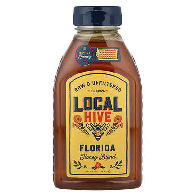 Мед Honey Blend Florida сырой и нефильтрованный 16 oz