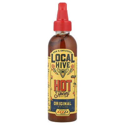 Острый мед Hot Honey, Original, Medium, 9 oz (255 g)