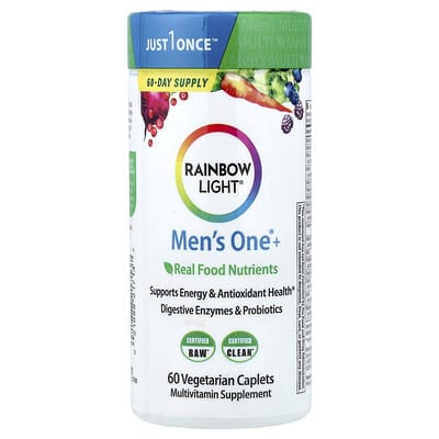 Мужской Men's One+®, Real Food Nutrients, 60 вегетарианских таблеток