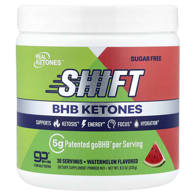 Shift, BHB Ketones Powder Mix, Watermelon, 8.2 oz (233 g)