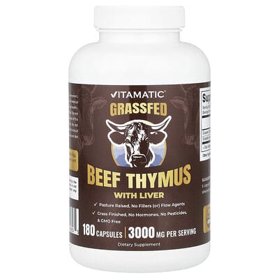 Vitamatic говядина Thymus с печенью, 180 капсул