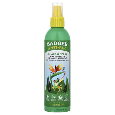 Репеллент от комаров Badger, 8 fl oz