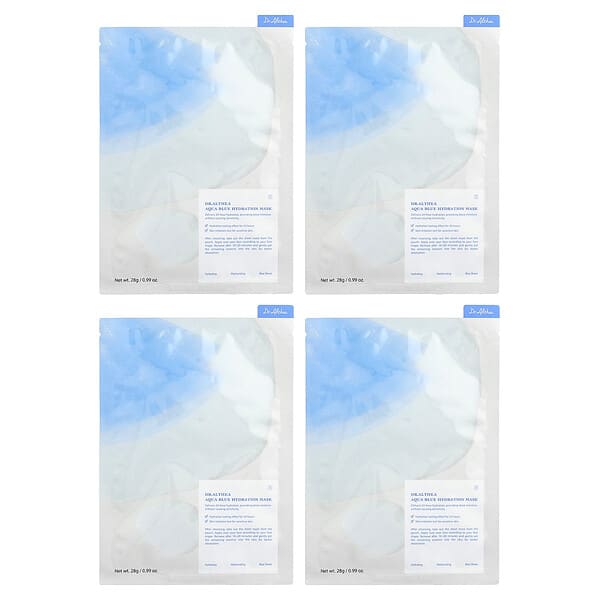 Увлажняющая маска для лица Aqua Blue Hydration Beauty Mask, 4 шт., 0.99 oz (28 g) каждая