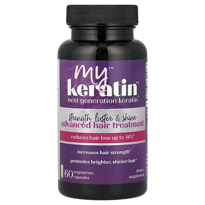 MyKeratin™ усовершенствованная добавка для волос, 60 капсул (250 mg per Capsule)