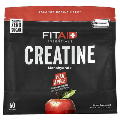 Essentials, Creatine Monohydrate, Fuji Apple, 13.1 oz (372 g)