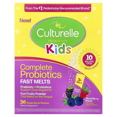 Детские пробиотики Culturelle Fast Melts Mixed Berry 30 пакетиков