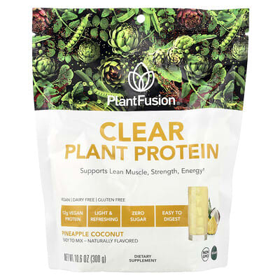 Clear Plant Protein, ананас-кокос, 10.6 oz (300 g)