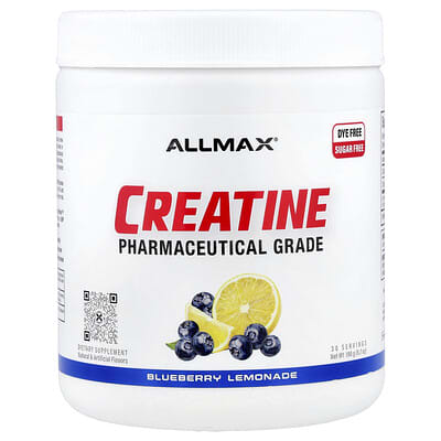 Creatine, Pharmaceutical Grade, Blueberry Lemonade, 6.7 oz (190 g)