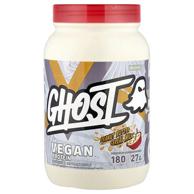 Протеиновый коктейль Ghost Vegan Protein Peanut Butter Cereal Milk 2.8 lb