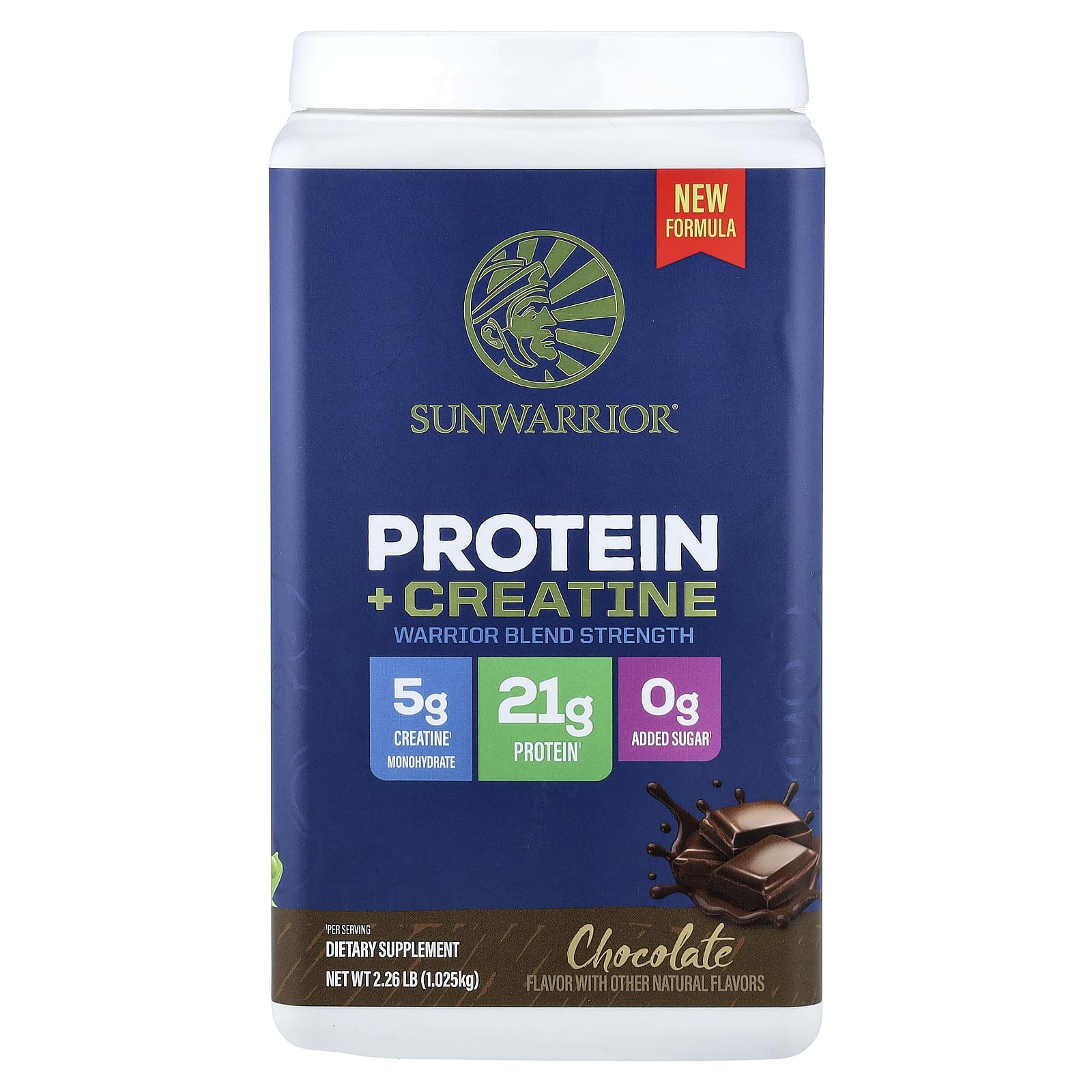 Protein + Creatine, Chocolate, 2.26 lb (1.025 kg)